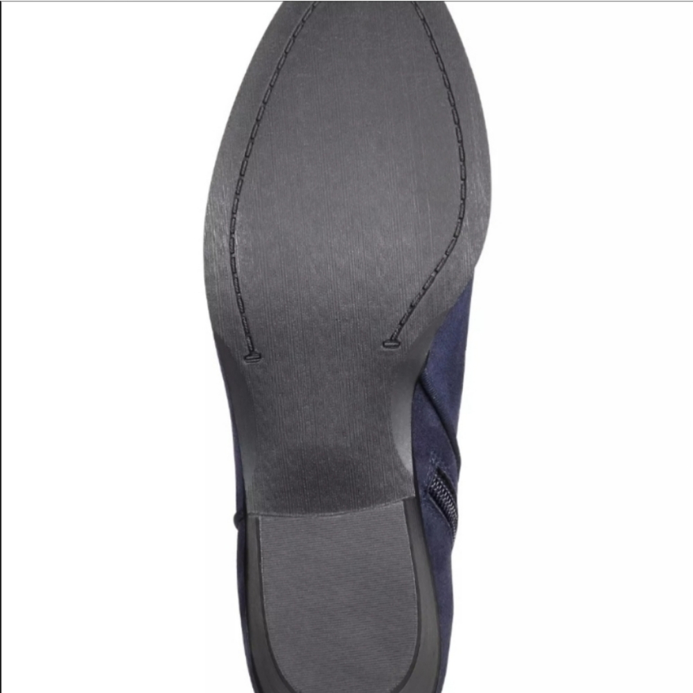 Style & Co Wileyy Round Toe Ankle Fashion Boots Blue  -Wide - Picture 4 of 7